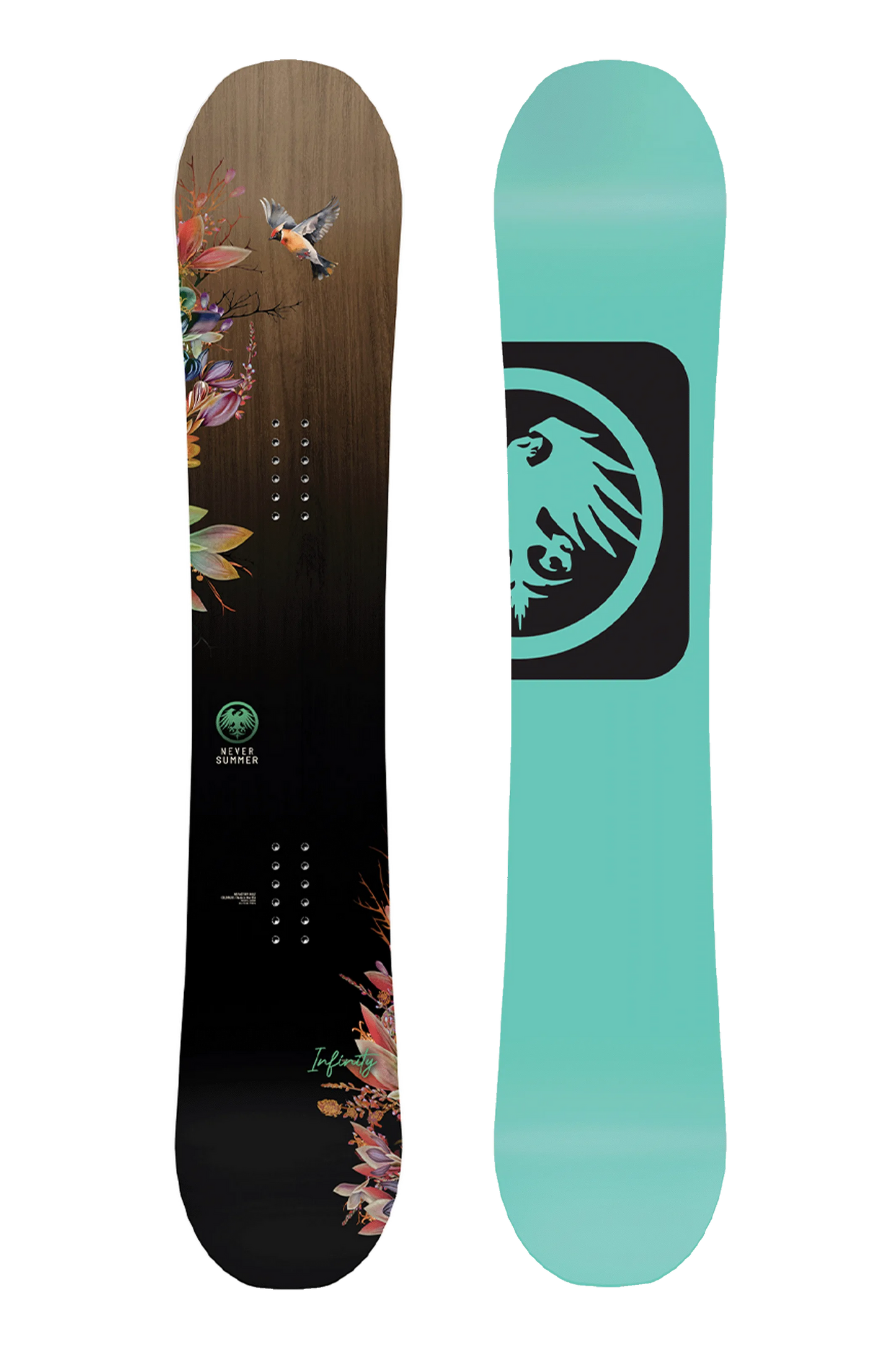 NEVER SUMMMER Infinity SNOWBOARD 2025 - USED DEMO BOARD