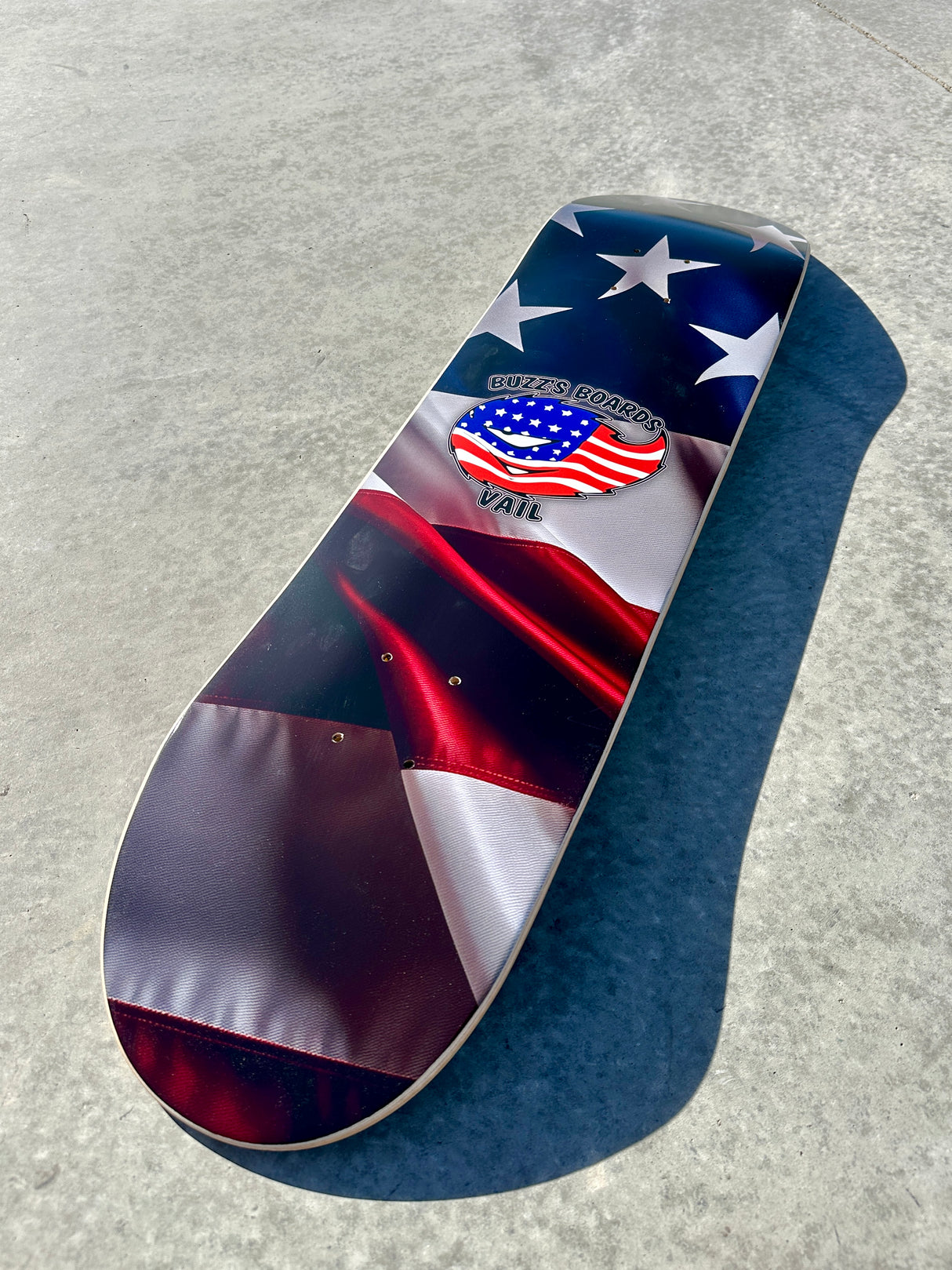 Buzz’s Boards “Limited Edition” Skateboard Deck - OG American Flag