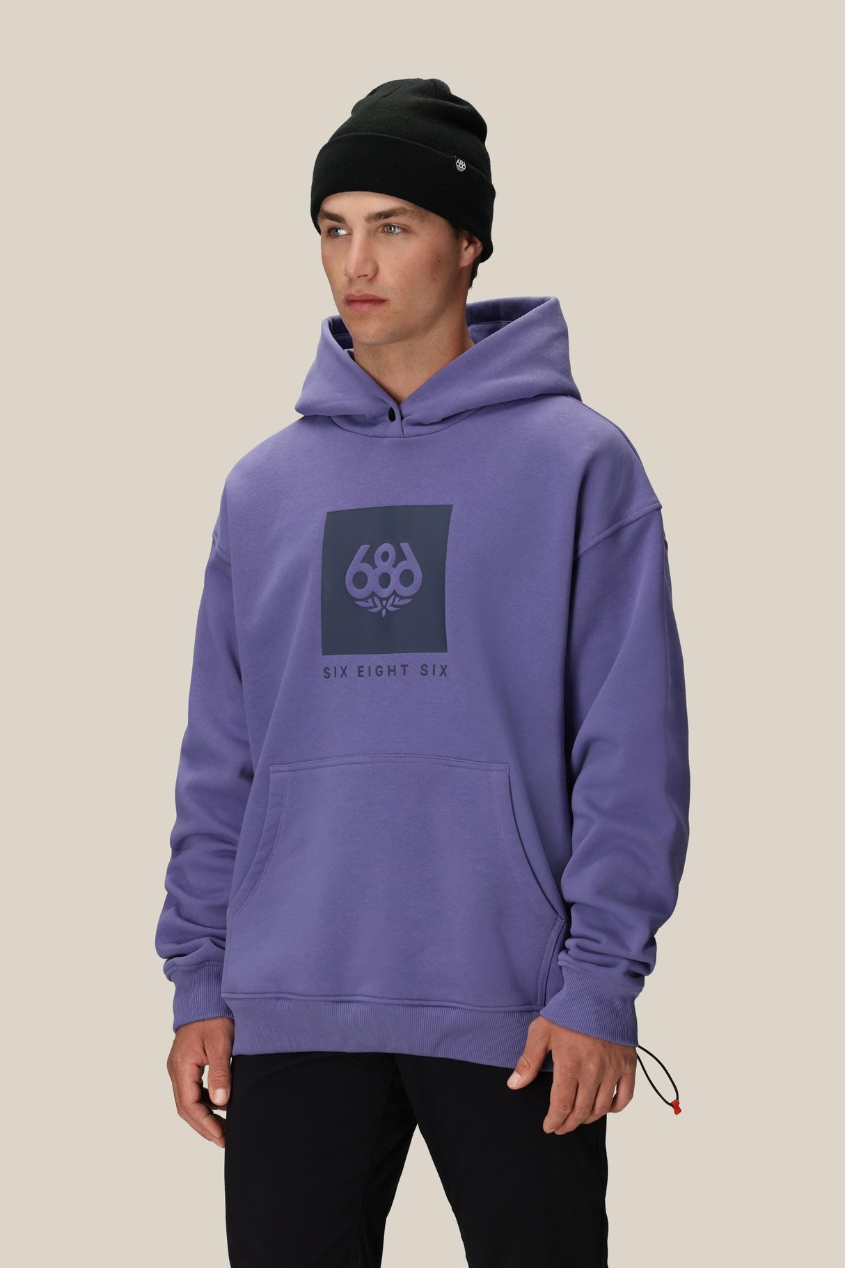 686 Mens Knockout Logo Premium Heavyweight Pullover Hoody 2026