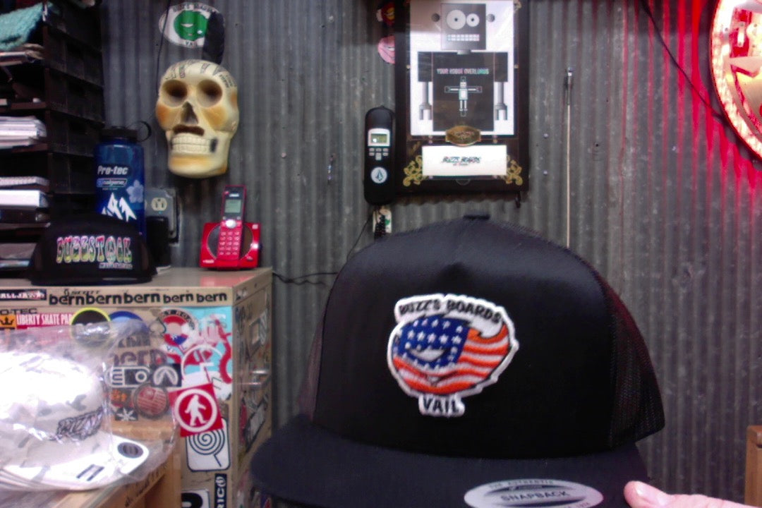 Buzz's Boards Patched Snapback Trucker Hat