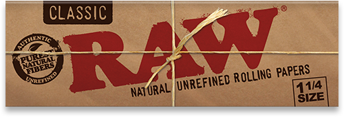 Raw Unrefined Classic 1.25 1 1/4 Size Cigarette Rolling Papers