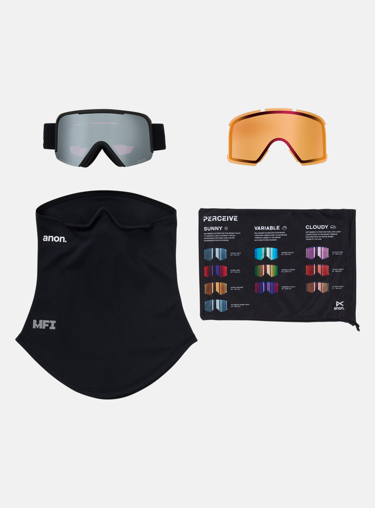 Anon Nesa Goggles + Bonus Lens + MFI® Face Mask - 2027