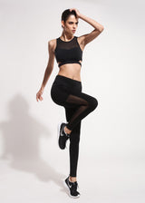 Black Mesh with Pockets