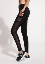 Black Mesh with Pockets